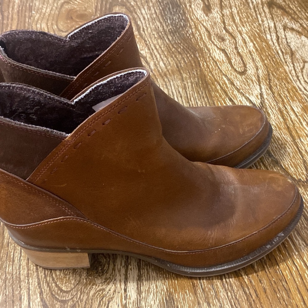 Chaco Chestnut Ankle Booties